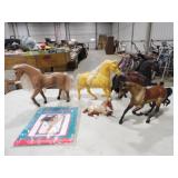 4-Horses, 1-Colt, NIB-Pocanontas Cross Stitch