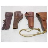 US Boyt 42 Leather Gun Holster 10.5inLx5inW, &