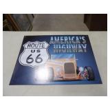 U.S. Route 66 Tin Sign 16inWx12inT