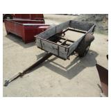 43in.Wx77.5inL w/13in. Sides, Single Axle Trailer,