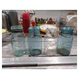 1-Blue Ball Qt. Jar, 1-Clear Ball Qt. Jar,