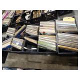 Approx. 414 Vinyl Records in 10 Milk Crates