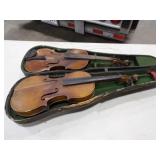 2 Violins, 1 Bow & Case