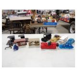 6-Avon Cologne/Aftershaves, Misc Bottle Pieces, &