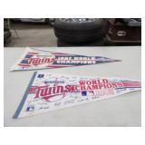 2-1987 Minnesota Twins World Champ Pennants