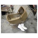 Antique Baby Buggy, Ice Skating Skates sz.8
