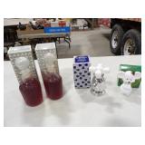 2-Avon Apothecary Decanters, 1 Aftershave, &