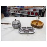 Wood Live Edge Nut Bowl w/Nut Cracking Tools, &
