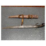 MPM TAAAL 19in. L Blade Knife w/Leather Sheath