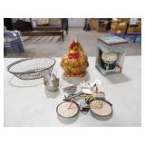 Misc. Decor, Chicken Cookie Jar, Bread Basket