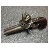 36 Cal? Flint Lock Double Barrel, Double Trigger,