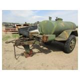 48inWx30inHx7ft Long Water Tank on 1/2Ton Trailer,