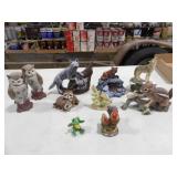 10 Ceramic Animal Figurines