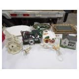 4-Light Up Building Figurines