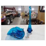 MCM Viking Glass Epic Bluenique Bowl & Vase