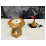 Marcel Regulator Quartz Clock 20.5inTx14inW, &
