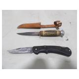 Solingen Germany 631 4in. Blade Knife w/Leather