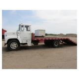1981 Ford 7000 Diesel w/26ft. Hyd. Tilt Bed,