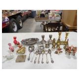 Brass & Silver Plated Objects & Animal Figurines