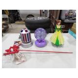 Princess Fiona Lamp, Ariel Little Mermaid Globe &