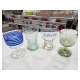 Big Coca Cola Glass, Pisces Glass, 2 Glasses