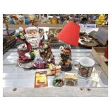 Santa Christmas Lamp, Teddy Bear Christmas Lamp,