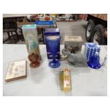 1-Avon Bubblebath, 1 Candle w/Holder, 2 Cologne, &