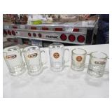 5-Various A&W Glass Mugs