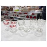 2-Pepsi Cola Goblets, 2-Clear Goblets, &