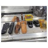 2-Leather Ammo Pouches, Recoil Pad, &