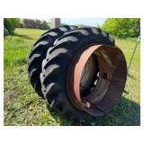 2-15.5-38 TIres-bad),on Rims w/10in.Bands & Bolts