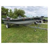 1991 Forester 16ft. Alum Boat, Mariner 45HP Motor