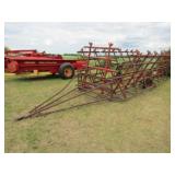 Melroe 9 Section Harrow, 14in. Tires, One Tire Bad
