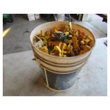 5 Gal. Pail Full of T Post Insulators