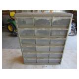 18 Drawer Storage Cabinet, Cotter Pins,Hose Clamps