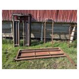 Cattle Head Gate w/7ft.Lx4ft.H w/24in. Drop Door &
