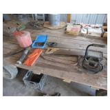 Light,Saws,Square,Grease Gun, Twine,Allens,Stihl
