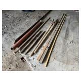 2-94in. 1 1/2x1 1/2 Wood, PTO Shield, Shafts, Post