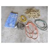 4-Ext. Cords, 12v Trouble Light, Tarp