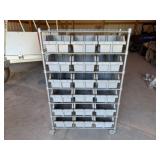 36x14x55 Shelf w/18 Poly Bins