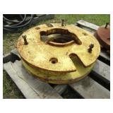 2-John Deere Rear Wheel Weights