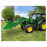 John Deere 5100E MFWD, CAH, Diesel,w/JD520M Loader