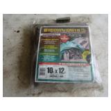 Brown/Green Poly Tarp 10x12 New