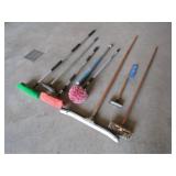 Wash Brushes, Squeeggee, Baseball Bat, Misc.