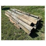 14-Approx 8ft. Wood Posts