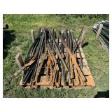 Pallet of 5 1/2ft. T Posts, Some are bent