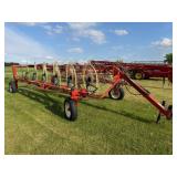 H&S 4112 Hi Capacity Hyd. Bi Fold Rake, 12 Wheel,