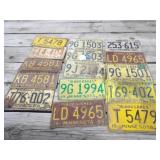 Approx 15-MN Vintage License Plates