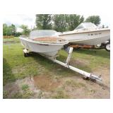 Silverline 14ft Boat w/Single Axle Trailer,
