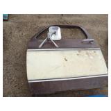 White/Brown Square Body Door, No Glass